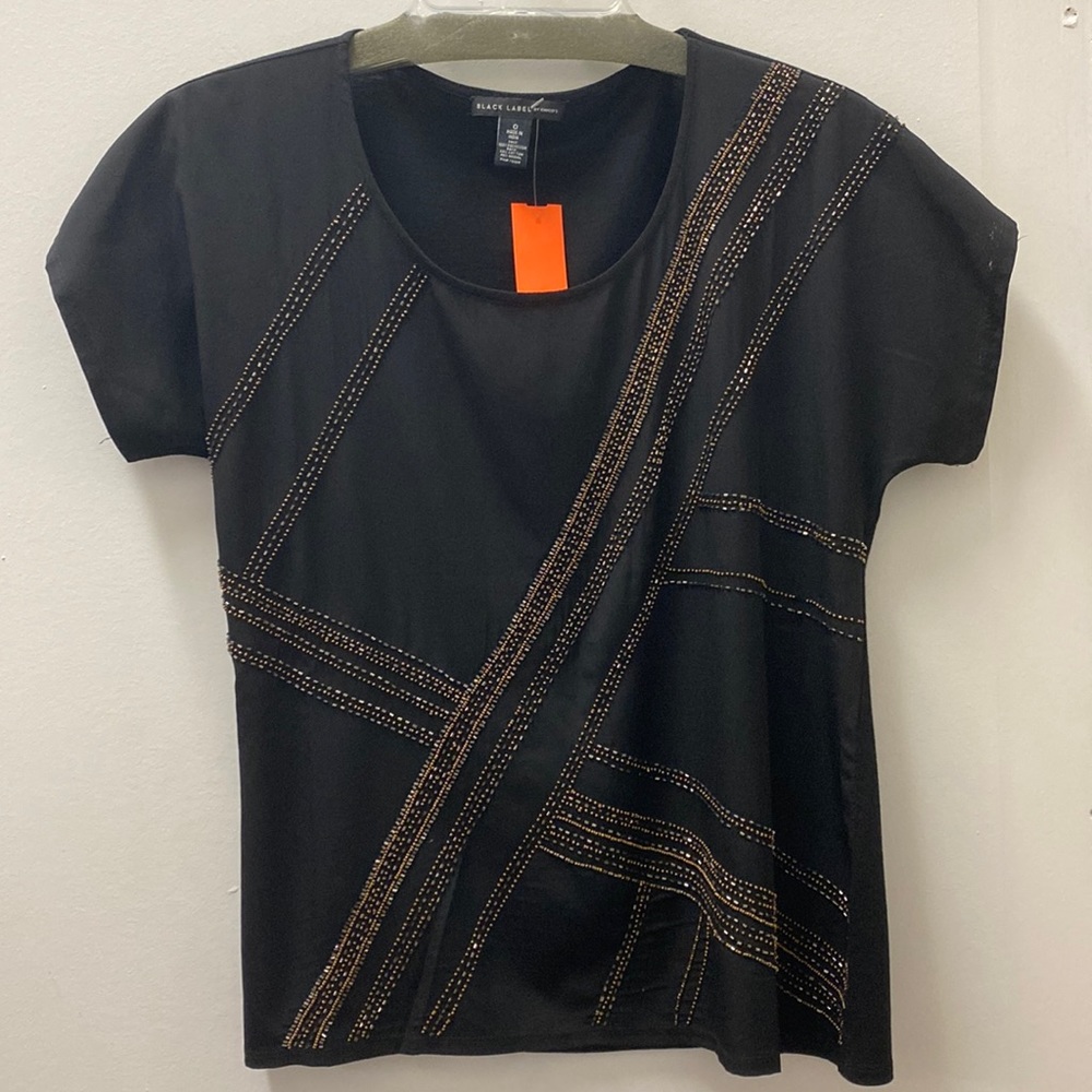 Black Label by Chico’s Beaded Blouse